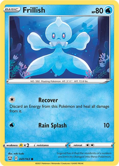 Pokemon Frillish 41/163 Battle Styles