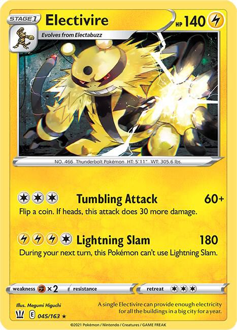 Pokemon Electivire 45/163 Battle Styles