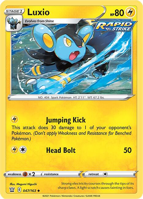 Pokemon Luxio 47/163 Battle Styles