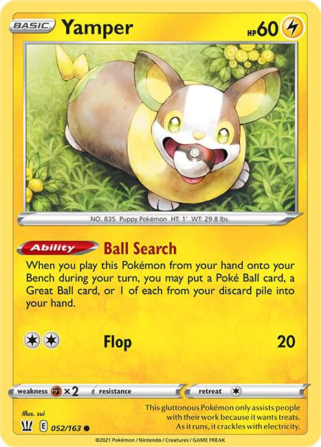 Pokemon Yamper 52/163 Battle Styles