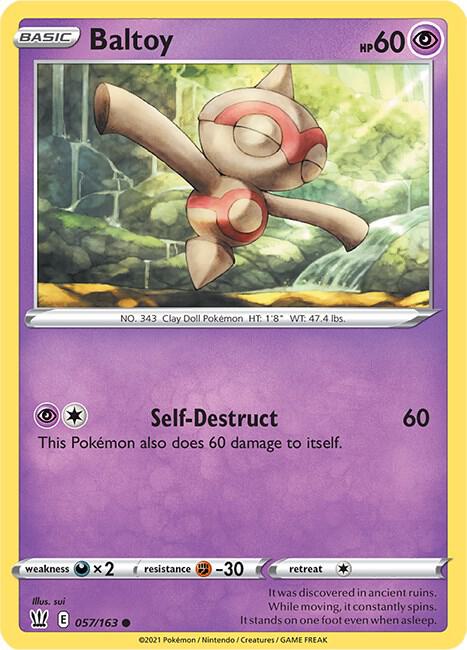 Pokemon Baltoy 57/163 Battle Styles