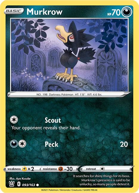 Pokemon Murkrow 93/163 Battle Styles