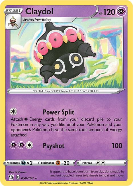 Pokemon Claydol 58/163 Battle Styles