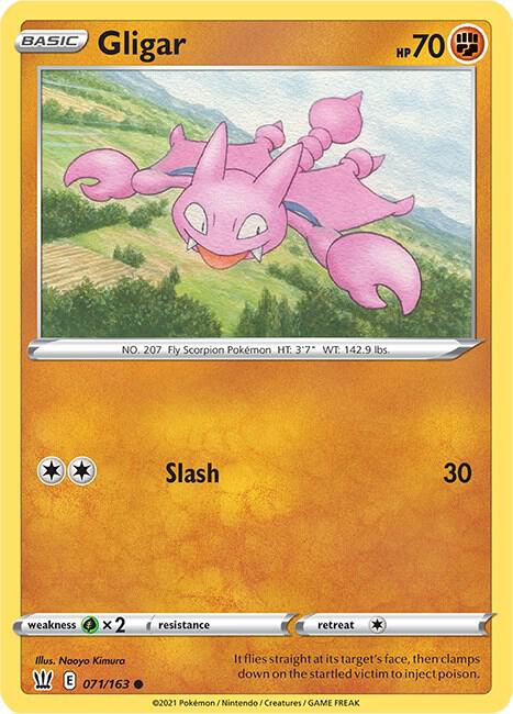 Pokemon Gligar 71/163 Battle Styles