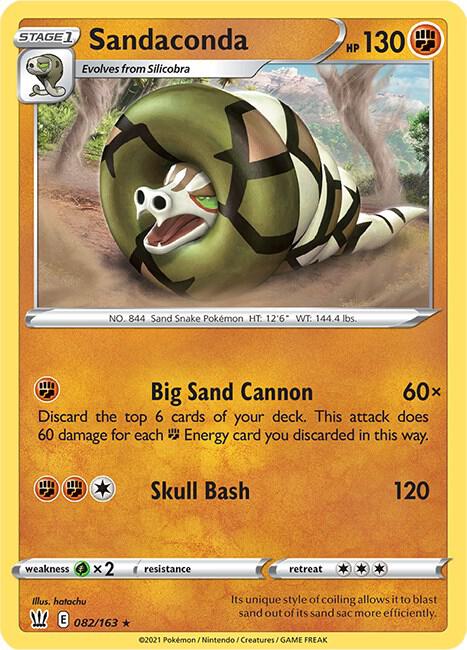 Pokemon Sandaconda 82/163 Battle Styles