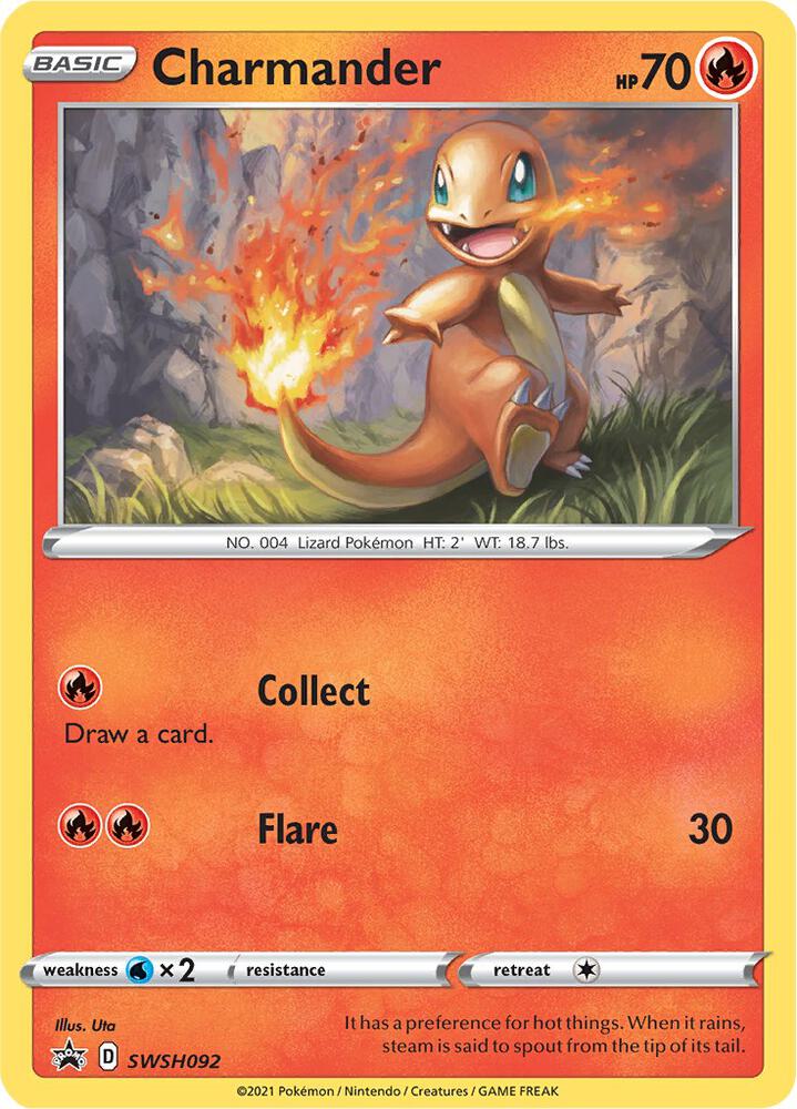 Pokemon Charmander SWSH092 SWSH Black Star Promos
