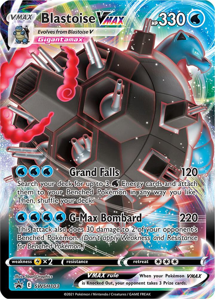Pokemon Blastoise VMAX SWSH103 SWSH Black Star Promos