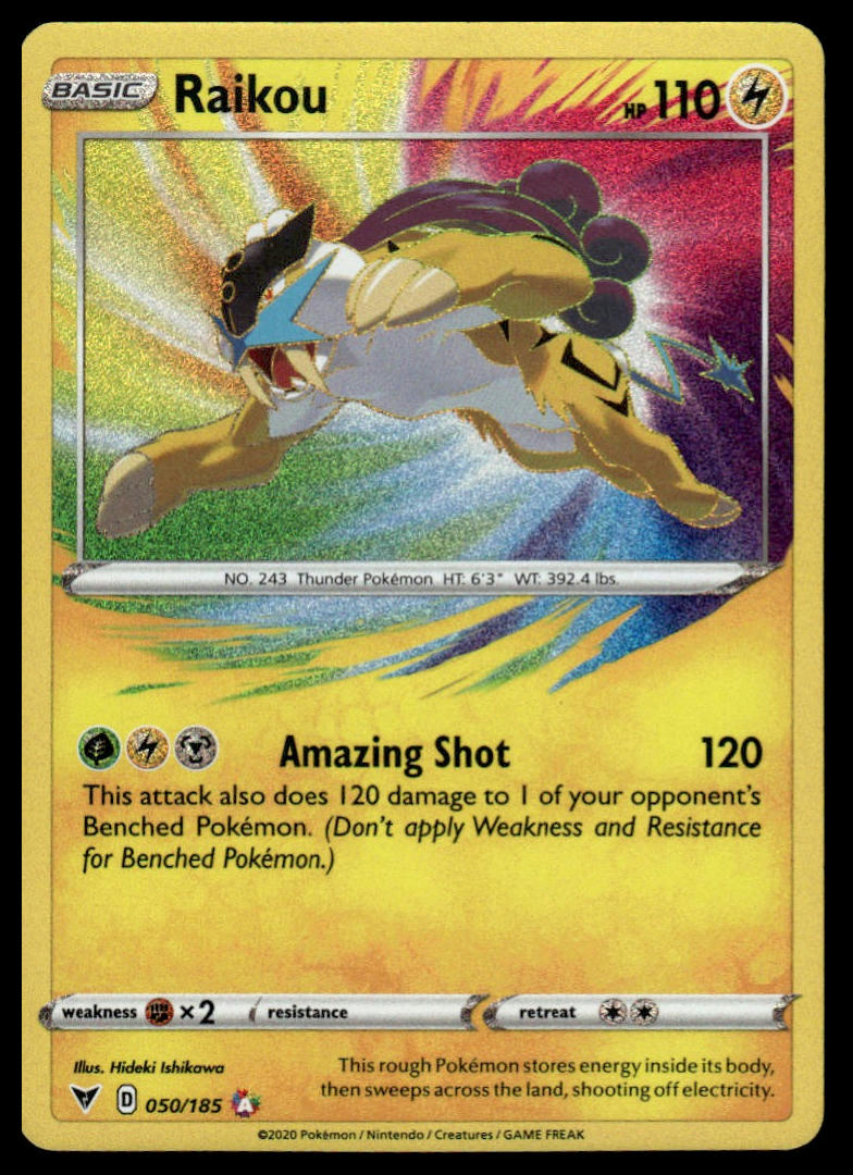 Pokemon TCG Raikou #050/185 SWSH04: Vivid Voltage