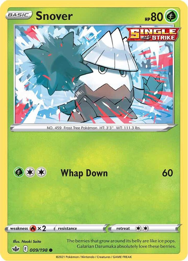 Pokemon Snover 9/198 Chilling Reign