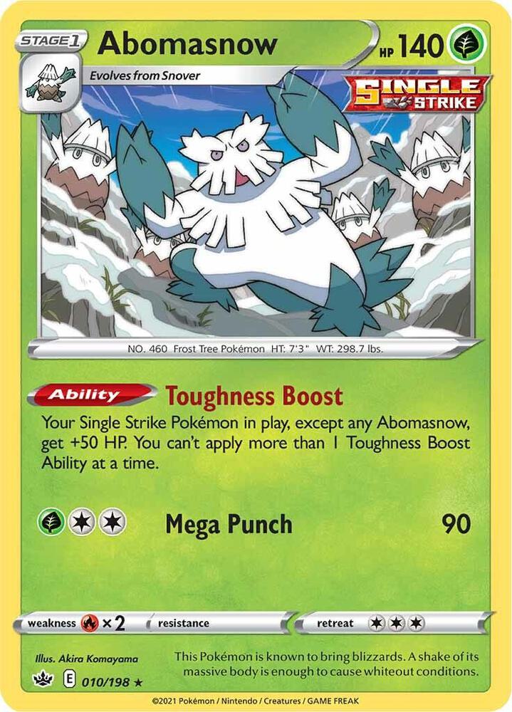 Pokemon Abomasnow 10/198 Chilling Reign