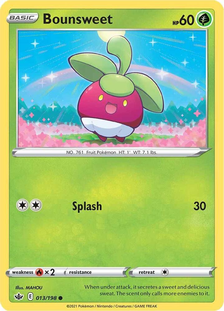 Pokemon Bounsweet 13/198 Chilling Reign