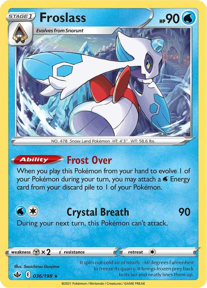 Pokemon Froslass 36/198 Chilling Reign