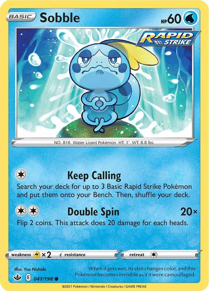 Pokemon Sobble 41/198 Chilling Reign
