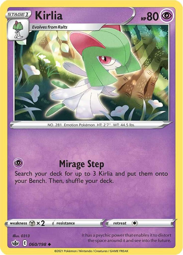 Pokemon Kirlia 60/198 Chilling Reign