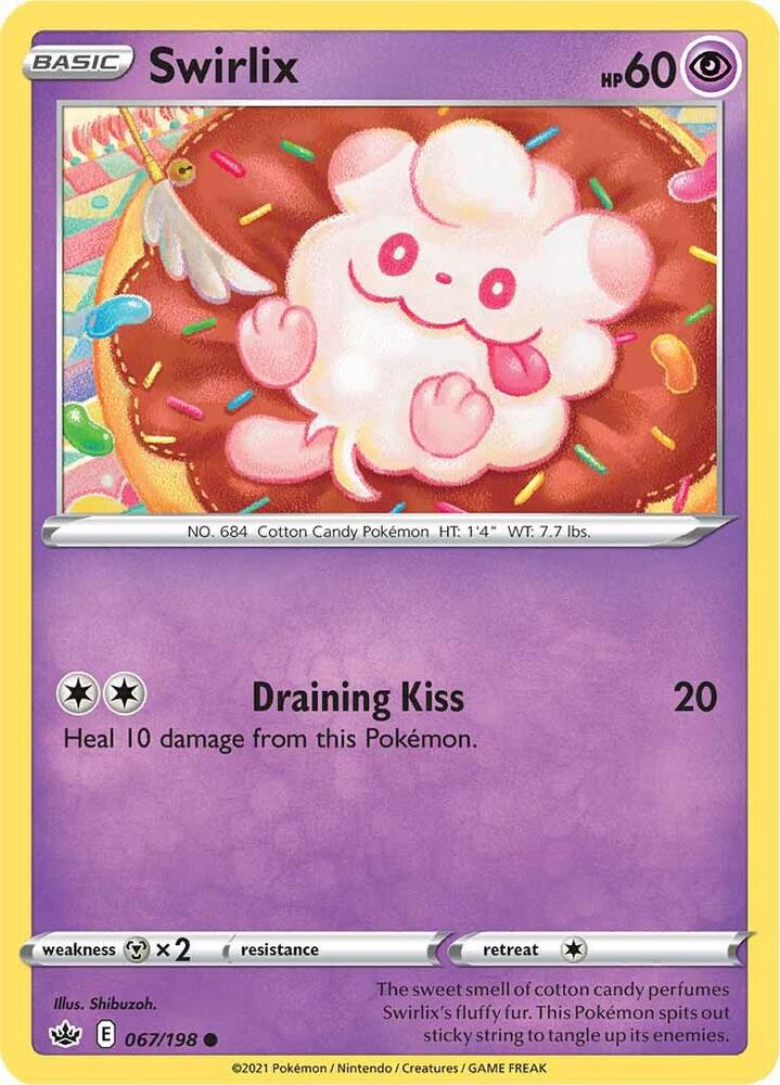 Pokemon Swirlix 67/198 Chilling Reign