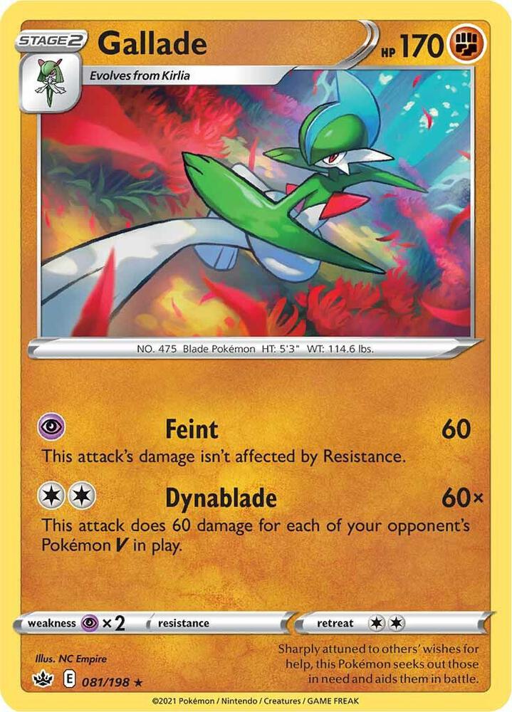 Pokemon Gallade 81/198 Chilling Reign