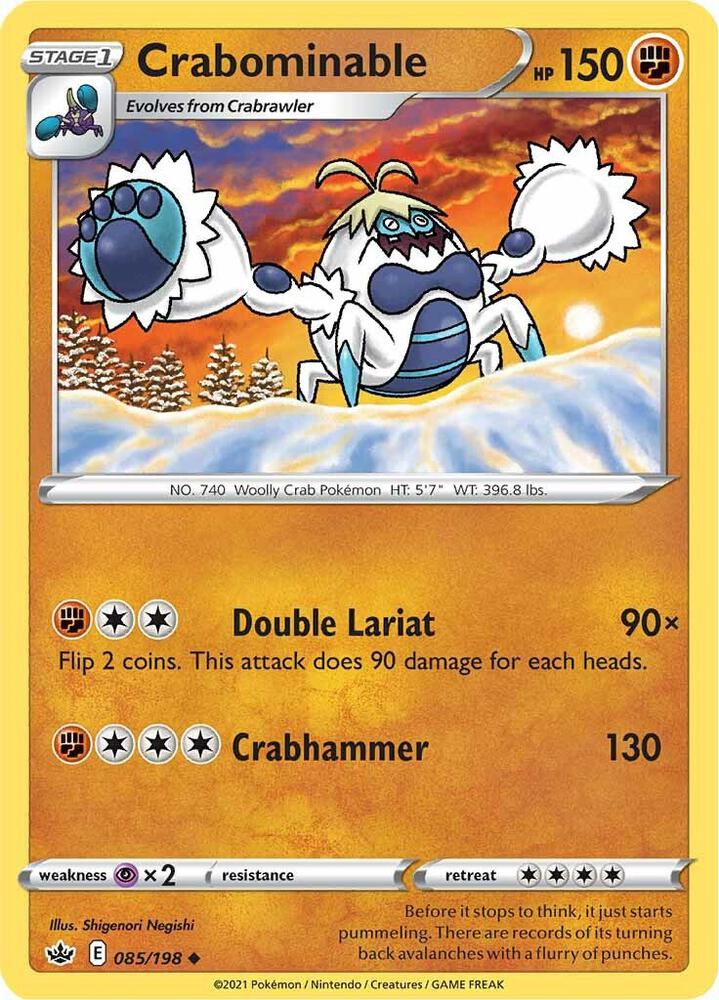 Pokemon Crabominable 85/198 Chilling Reign