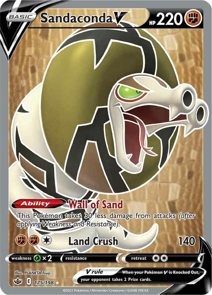 Pokemon Sandaconda V 175/198 Chilling Reign