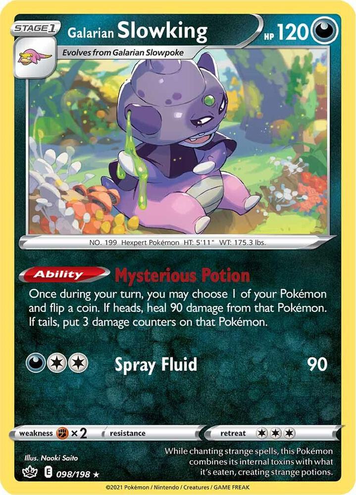 Pokemon Galarian Slowking 98/198 Chilling Reign