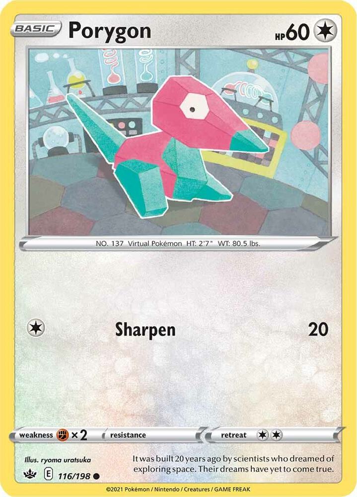 Pokemon Porygon 116/198 Chilling Reign