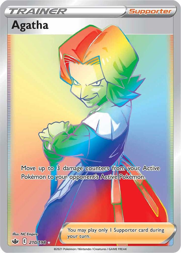 Pokemon Agatha 210/198 Chilling Reign