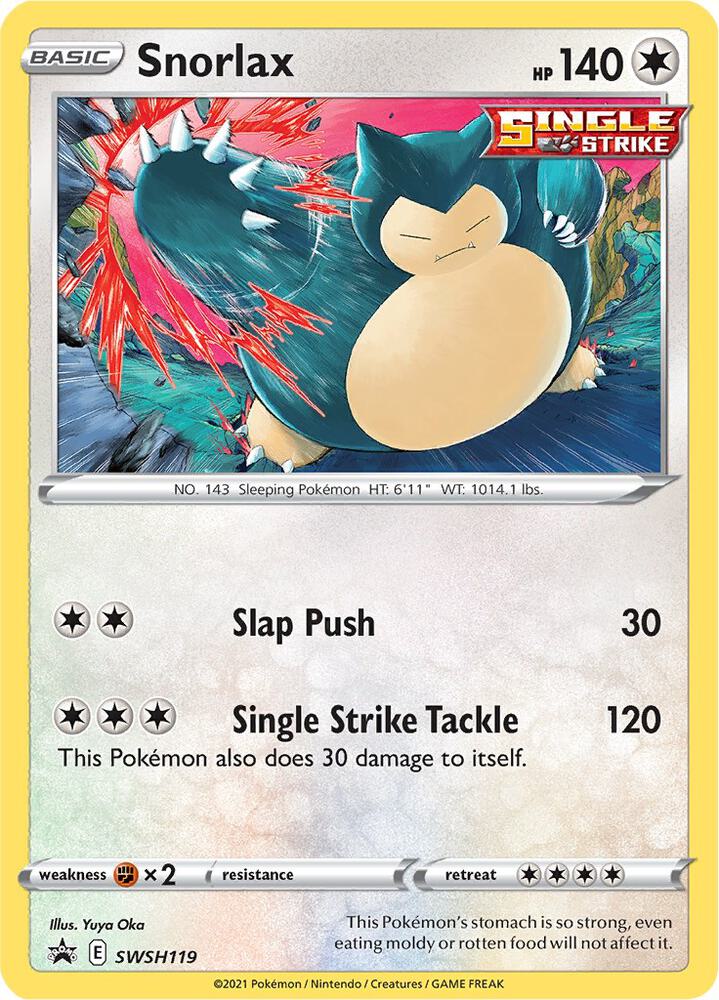 Pokemon Snorlax SWSH119 SWSH Black Star Promos