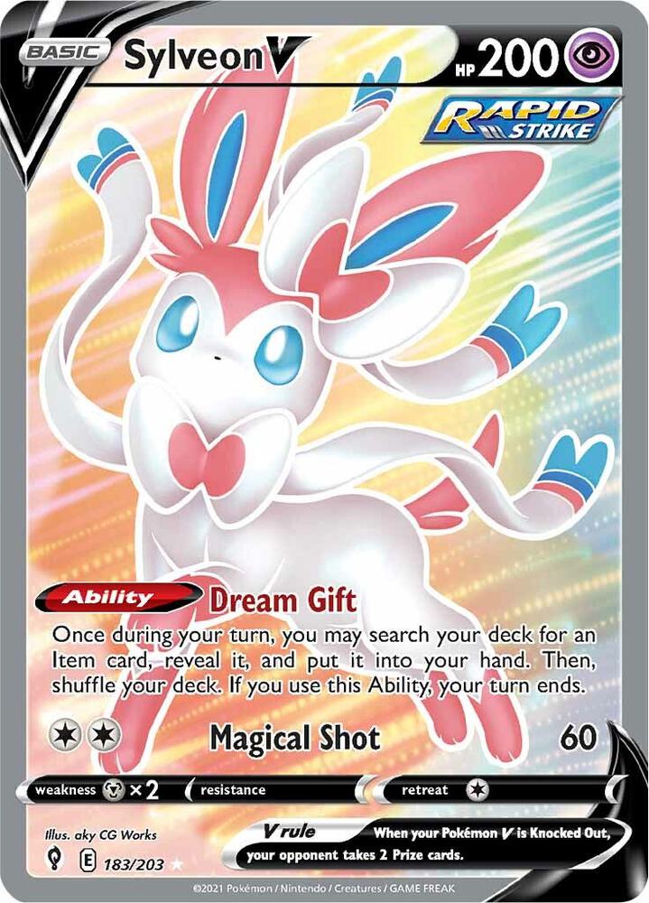 Pokemon Sylveon V 183/203 Evolving Skies
