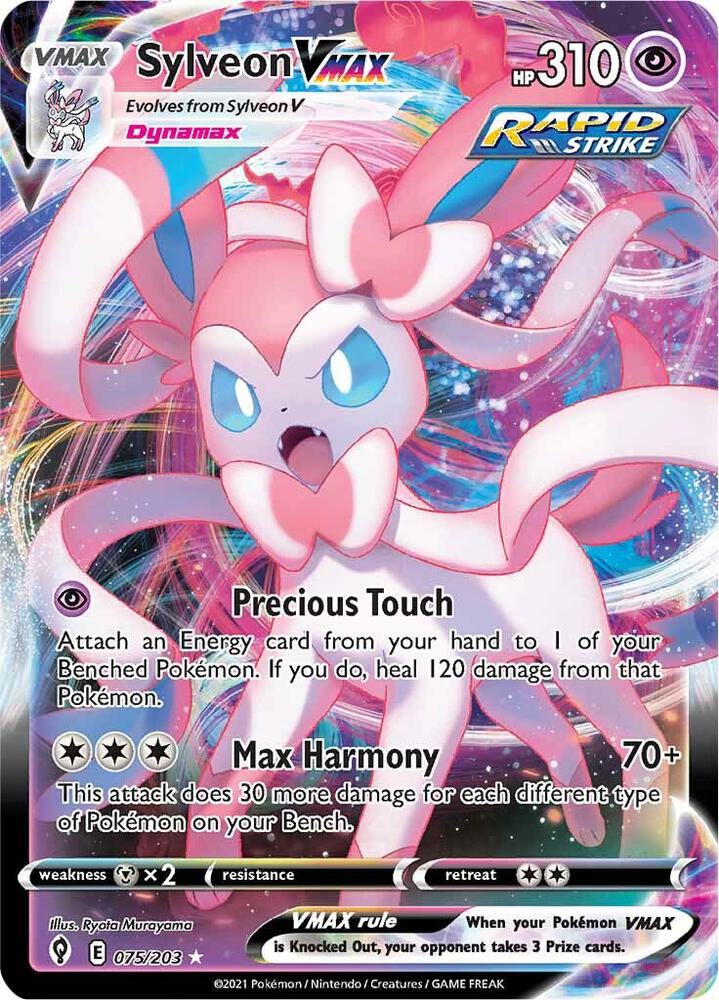 Pokemon Sylveon VMAX 75/203 Evolving Skies