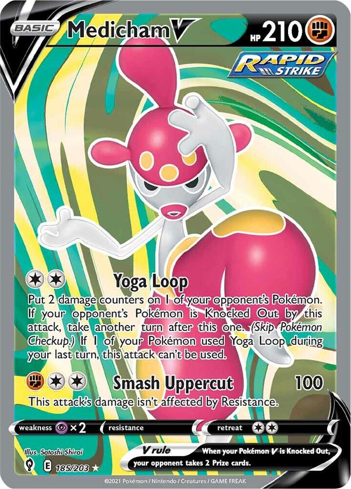 Pokemon Medicham V 185/203 Evolving Skies