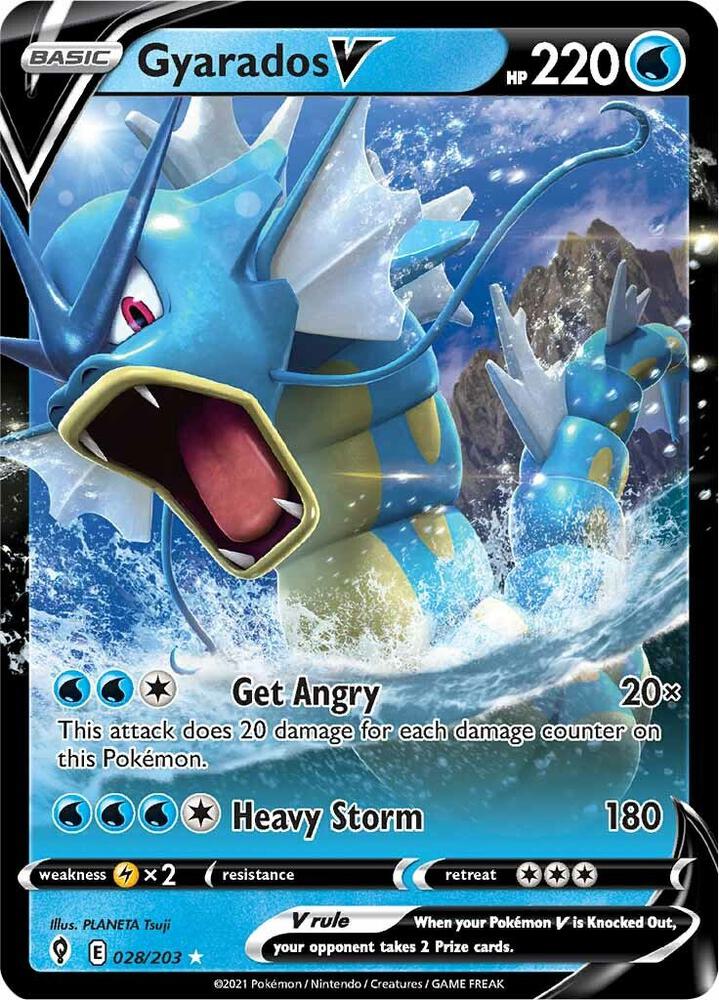 Pokemon Gyarados V 28/203 Evolving Skies