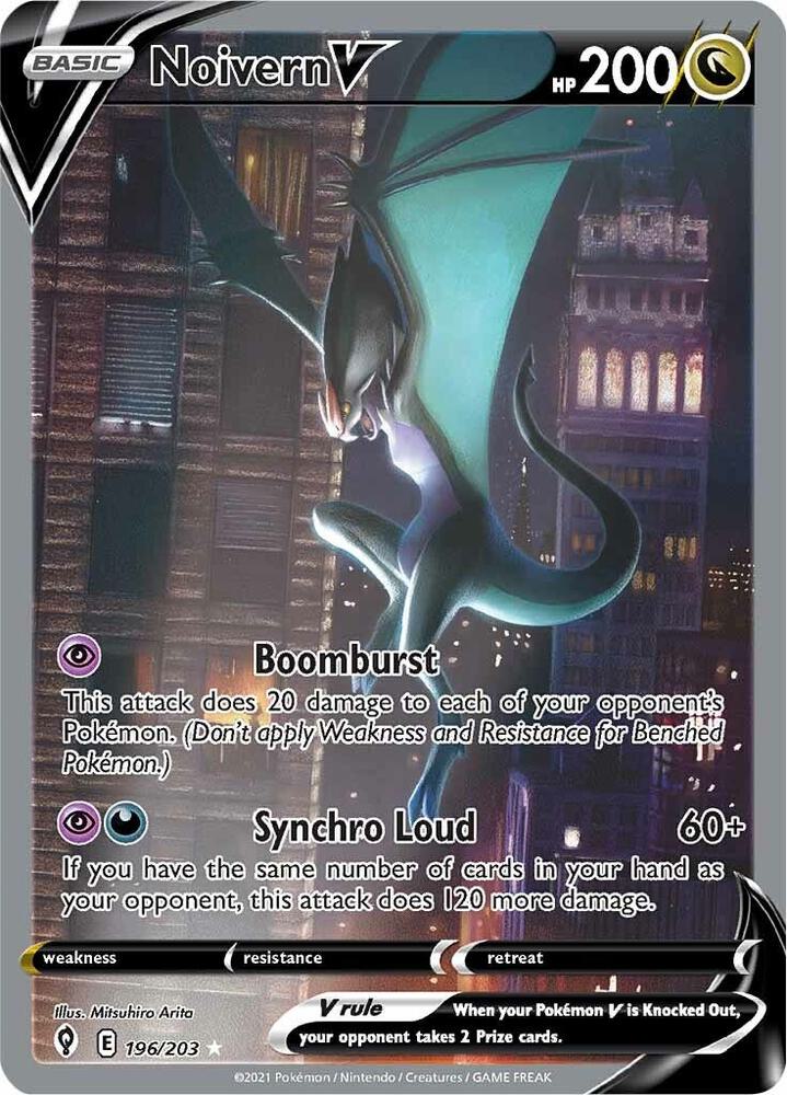 Pokemon Noivern V 196/203 Evolving Skies