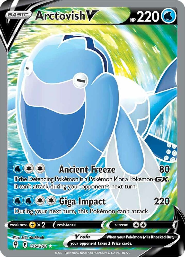 Pokemon Arctovish V 48/203 Evolving Skies