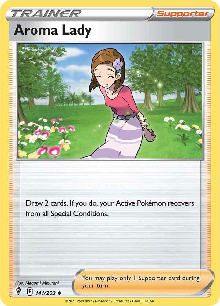 Pokemon Aroma Lady 141/203 Evolving Skies