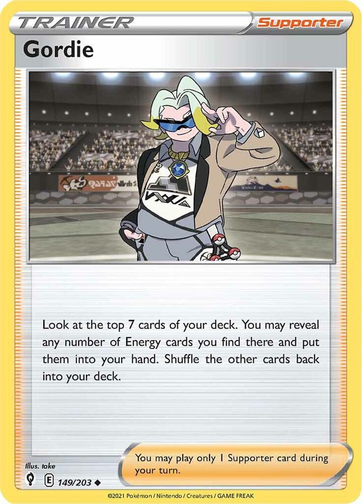 Pokemon Gordie 149/203 Evolving Skies
