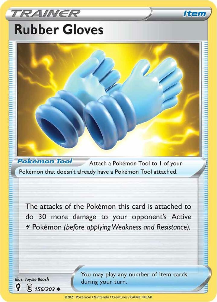 Pokemon Rubber Gloves 156/203 Evolving Skies