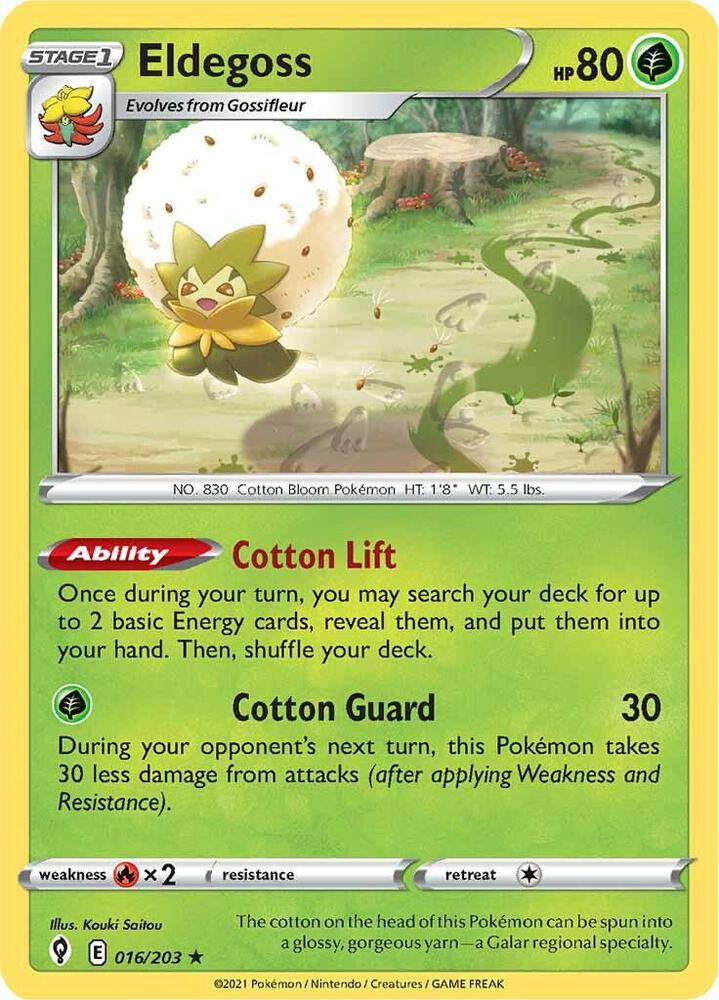 Pokemon Eldegoss 16/203 Evolving Skies