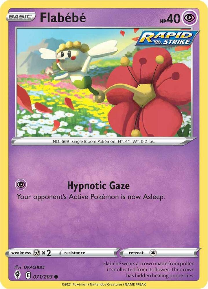 Pokemon Flabébé 71/203 Evolving Skies