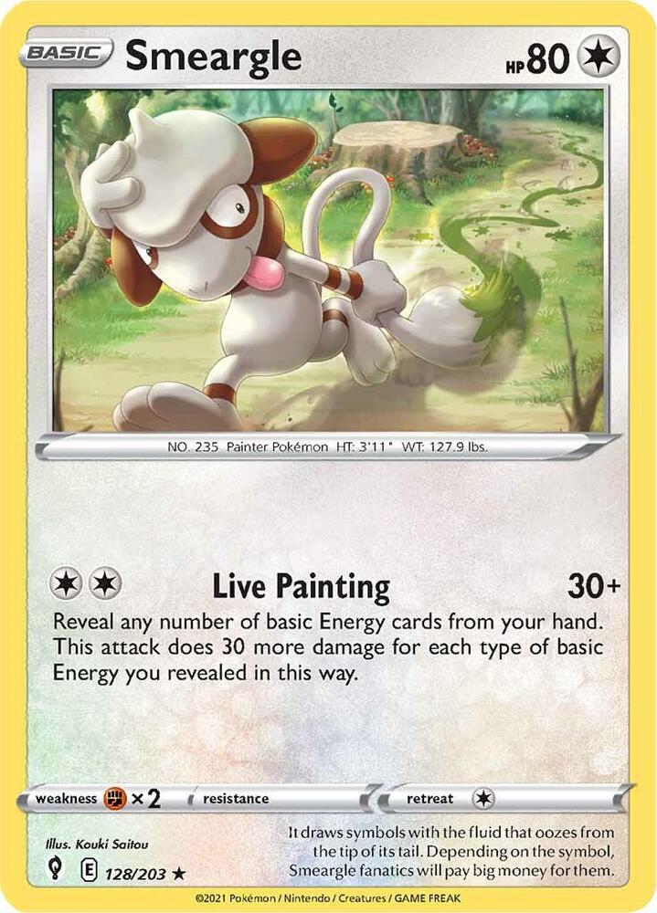 Pokemon Smeargle 128/203 Evolving Skies