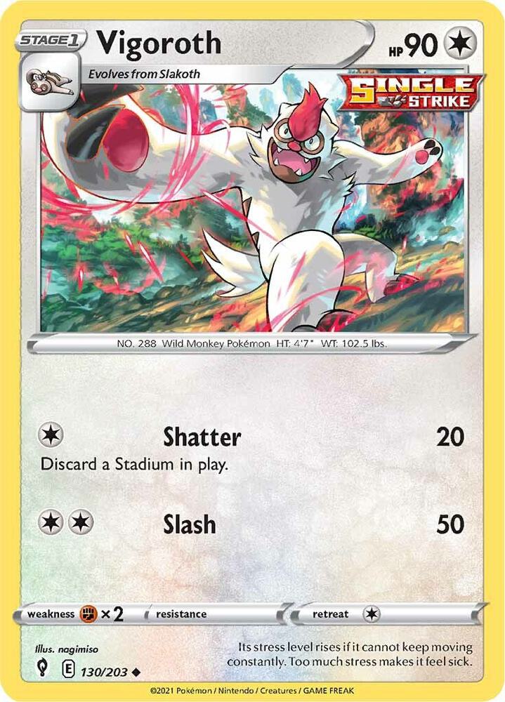 Pokemon Vigoroth 130/203 Evolving Skies