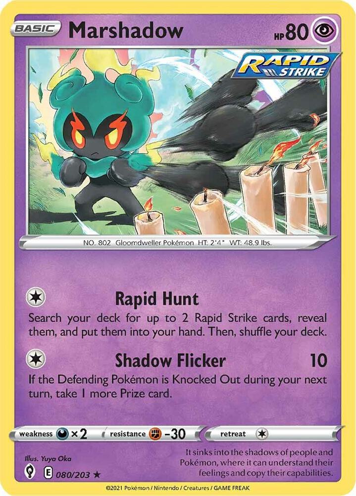 Pokemon Marshadow 80/203 Evolving Skies