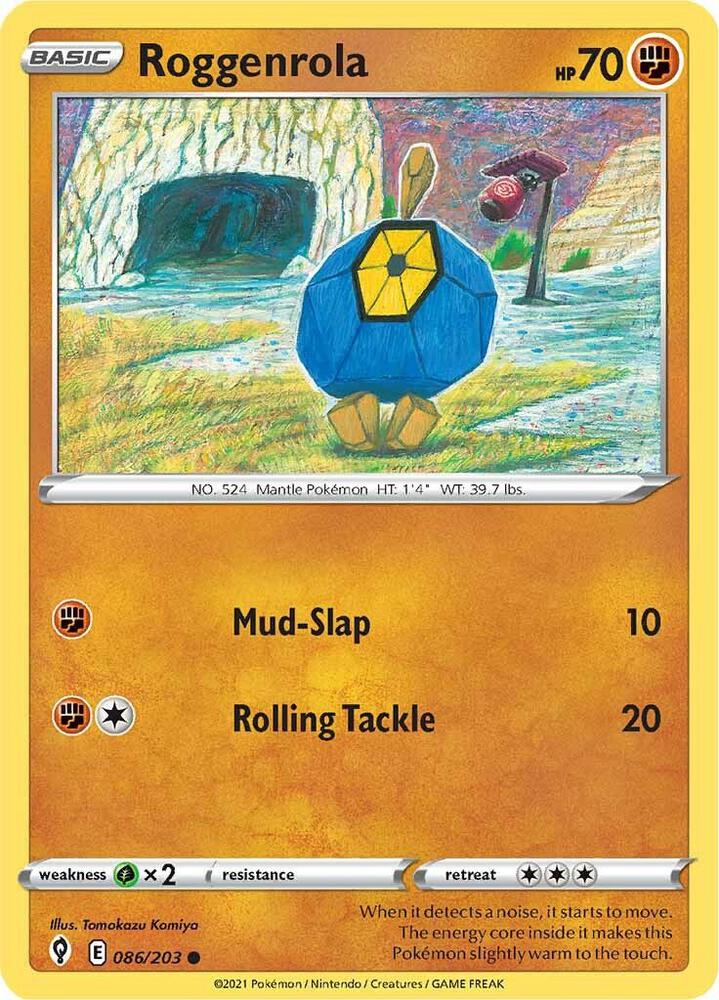 Pokemon Roggenrola 86/203 Evolving Skies