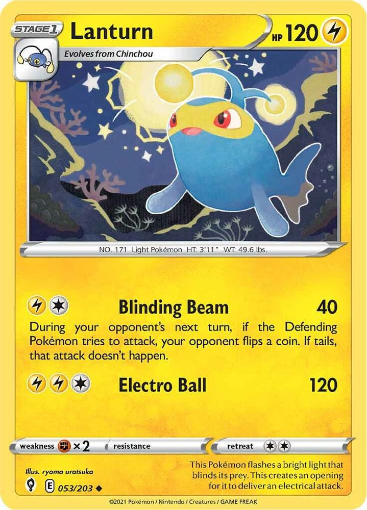 Pokemon Lanturn 53/203 Evolving Skies