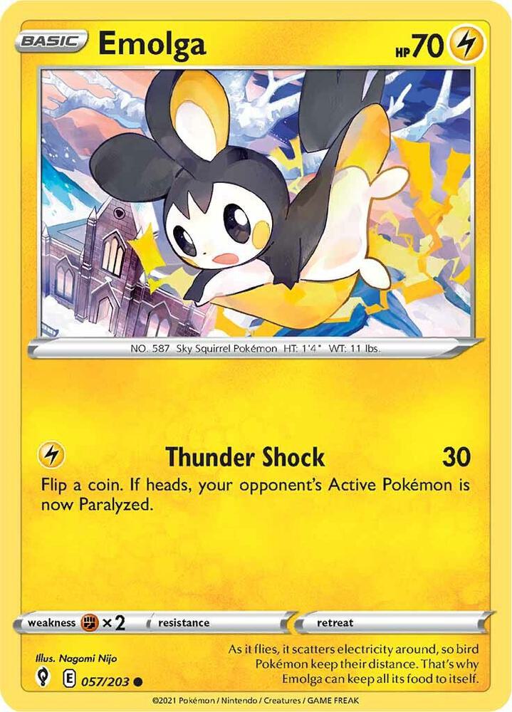 Pokemon Emolga 57/203 Evolving Skies