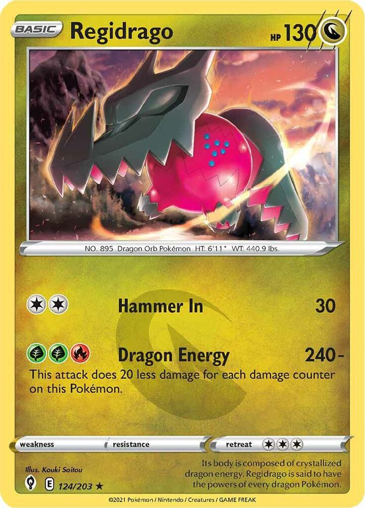 Pokemon Regidrago 124/203 Evolving Skies