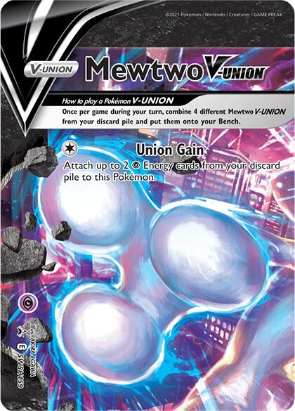 Pokemon Mewtwo V-UNION SWSH159 SWSH Black Star Promos