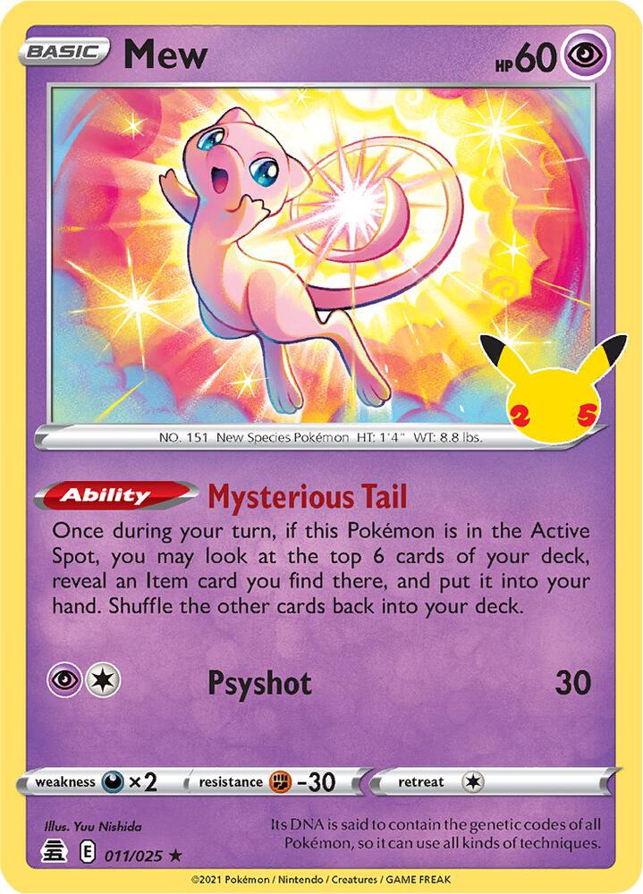 Pokemon Mew 11/25 Celebrations