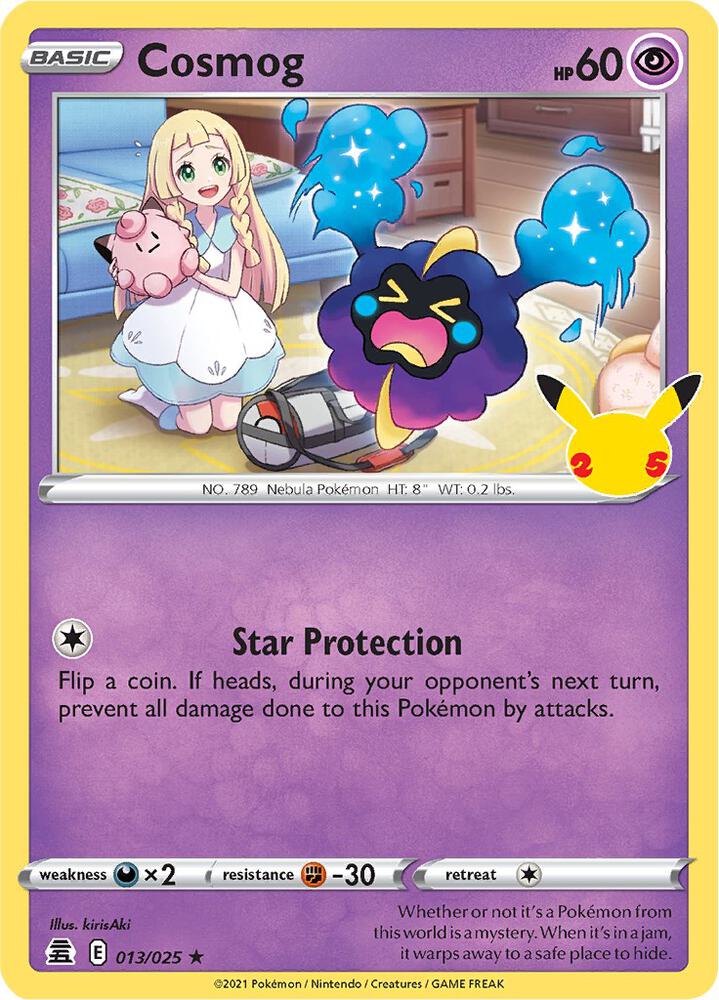 Pokemon Cosmog 13/25 Celebrations
