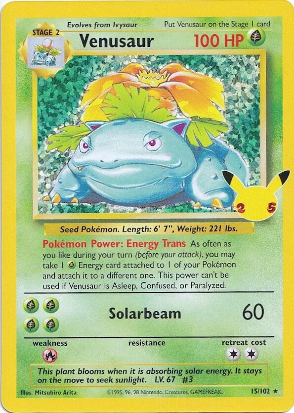 Pokemon Venusaur 15/102 Celebrations