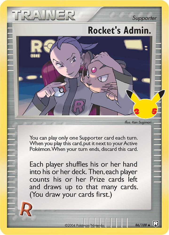 Pokemon Rocket's Admin 86/109 Celebrations