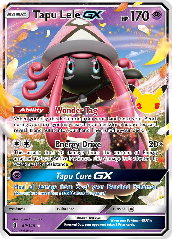 Pokemon Tapu Lele GX 60/145 Celebrations